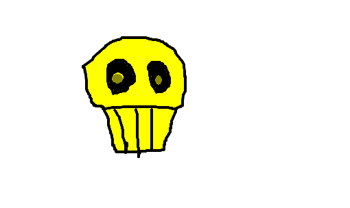 golden cupcake