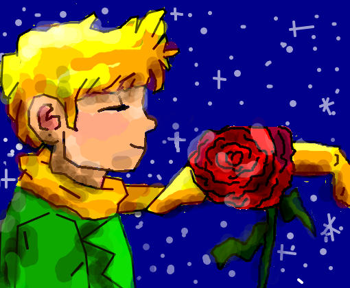 o pequeno príncipe e sua rosa