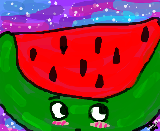 melancia no espaço