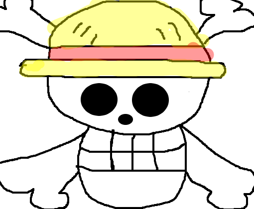 Desenho de Bnadeira do Luffy pintado e colorido por Usuário não registrado  o dia 06 de Agosto do 2020