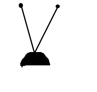 Antigas, antena. Tv, sobre, antigas, branca, antena. | CanStock