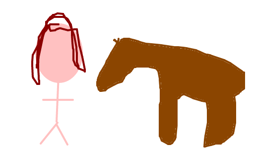 a menina e o cavalo