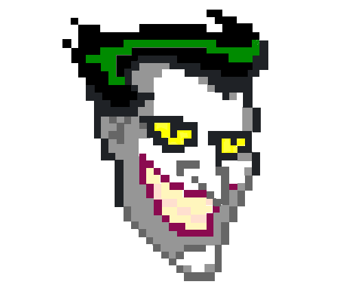 Coringa Pixel - Desenho de chapado567 - Gartic