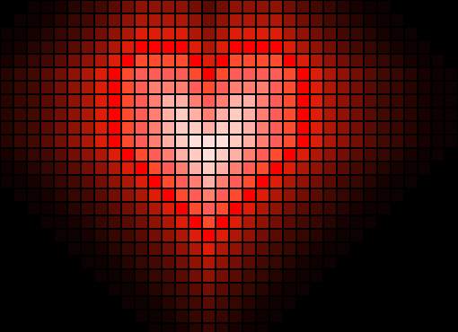 Coração - pixel art