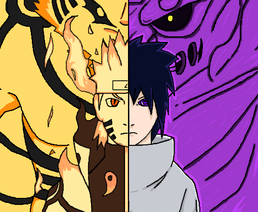 Como Desenhar Naruto / Sasuke - Aprenda ( Passo a Passo) Naruto vs