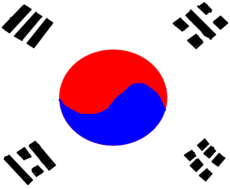 Bandeira Coréia do Sul