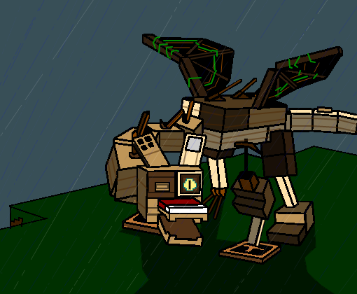 Wooden Dragon (Minecraft) - Desenho de tales_3004 - Gartic