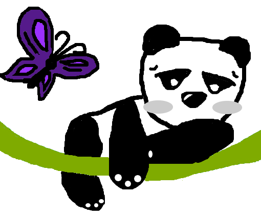 Borboleta e Panda