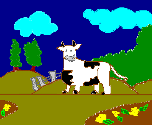 Vaca na Fazenda
