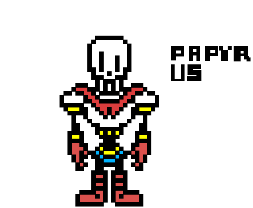 undertale pixel art: Papyrus