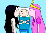 Marceline,Finn e Princess Bubblegum