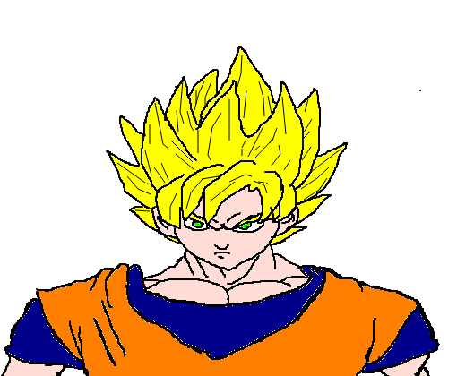 Desenhando Goku Super Sayajin 2 - Parte 1 