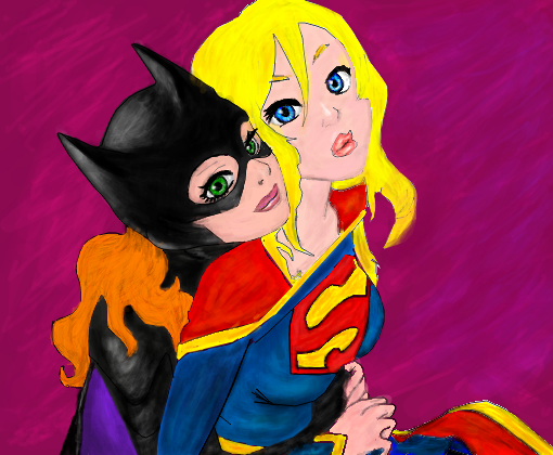 Bat and Supergirl p/ Batmawn