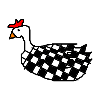 Frango-xadrez - Desenho de diandressa - Gartic