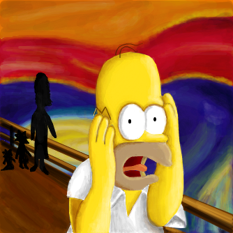 "O grito" de Homer Simpson (JessiicaFerreira)