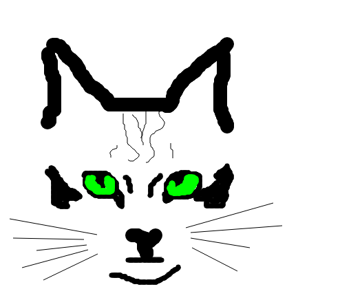 acho que desenhei um gato haha
