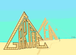 pirâmides vazadas