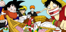 Goku, Naruto, Ichigo, & Luffy