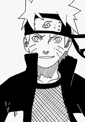 Naruto em Preto e Branco - Desenho de lucastzyt - Gartic
