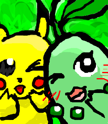 Pikachu&Chikorita