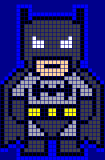 Batman em pixel art.