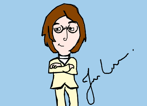 John Lennon cartoon.