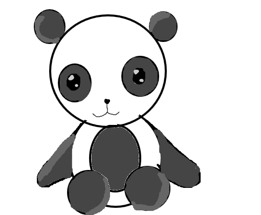 Rosto de panda - Desenho de laura100br - Gartic