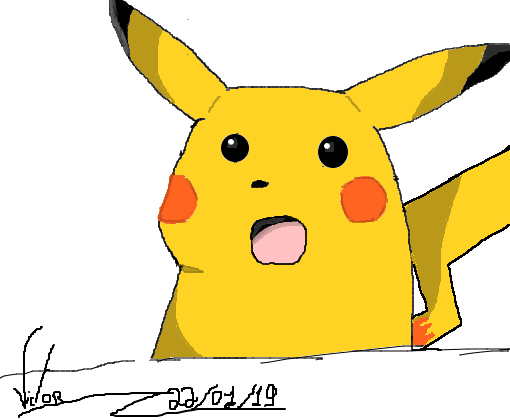 Pikachu entendendo nada