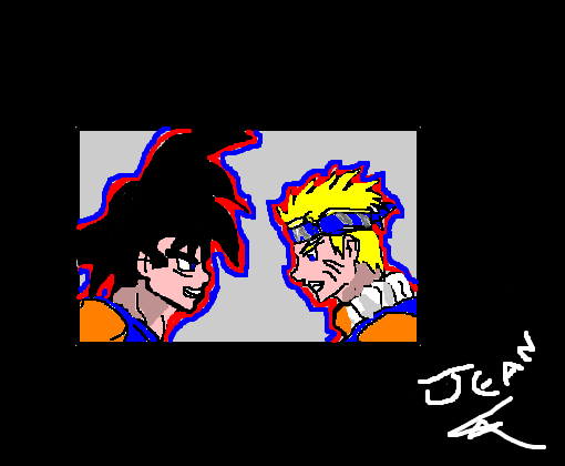 Goku e naruto - Desenho de ic_dns - Gartic