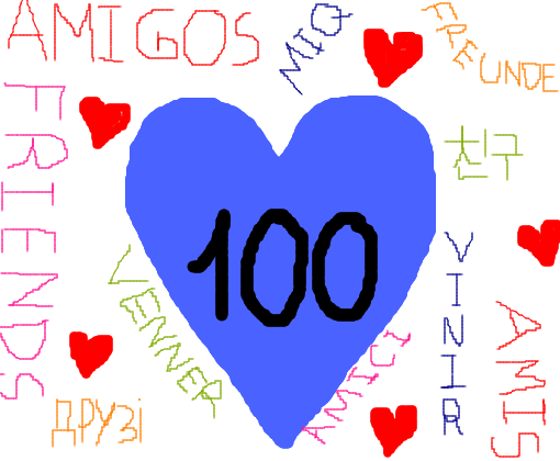 100 AMIGOOOS ! >W<