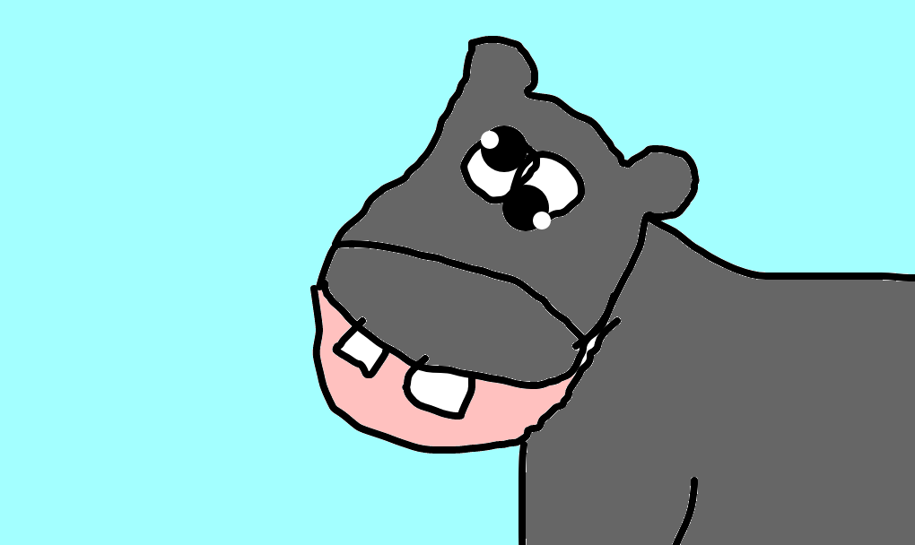 hipopótamo vesgo