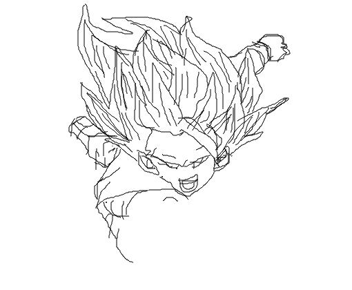 Goku - ss3 - Desenho de felps_san - Gartic
