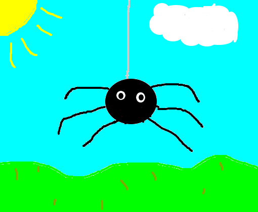 Tentativa de desenhar um aranha