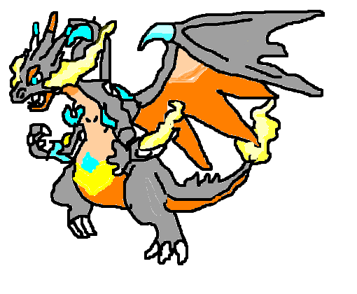 Mega Charizard - Desenho de mutualismo - Gartic