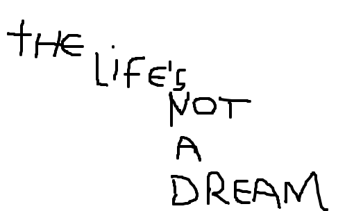 a vida não é um sonho