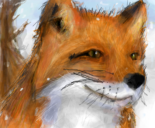 raposa p/Ray_Fox - Desenho de olhaai - Gartic