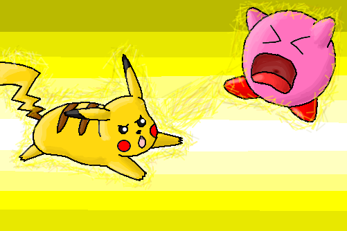 Pikachu Vs Kirby - Desenho de yakoga - Gartic