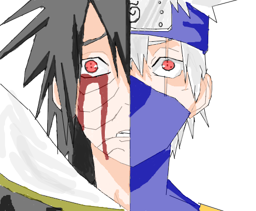 Kakashi e Obito - Desenho de endo_ - Gartic