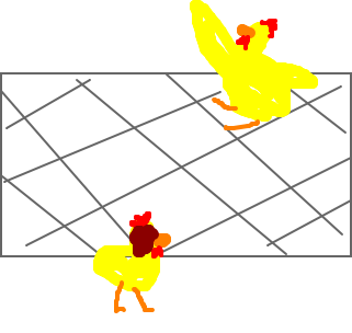 a fuga das galinhas