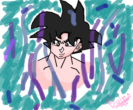 Drawing Goku Migatte no Gokui - Desenho do Goku