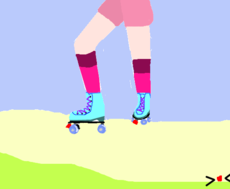 Eu vou aprender a andar de patins ;-;