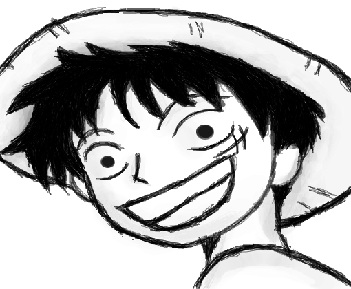 Monkey D. Luffy - Desenho de chumado - Gartic